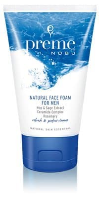 Preme Nobu Natural Face Foam For Men 25 g. [3 Packs][Get Free Face Scrubber]
