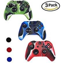 Xbox 360 Controller Case, YiCutte 3 Pack Combo Silicone Protective Game Controller Case with 4 Thumb Grip Stick Caps for Xbox 360 (Blue)