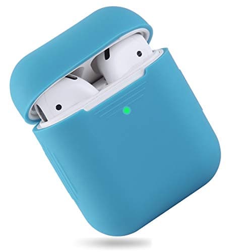 EYEKOP AirPods Case, Upgraded Ultra-Thin Soft Skin Cover Compatible with Apple AirPods 2 & 1 - Indigo Blue