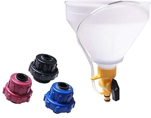 Supercrazy Radiator Funnel Filling Kit Spill Proof Coolant fill Set with Adaptor