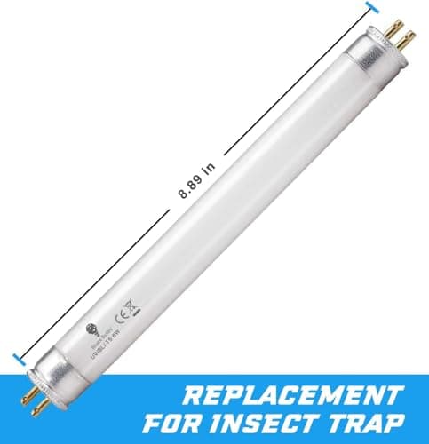 Bluex Bulbs 2 Pack 6 Watt Replacement F6T5/BL Fluorescent Tube G5 Base 9 inch Full Length Replacement for DT2000XL and DT2000XLP and DT3012
