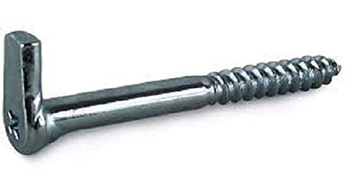 Heavy Duty L Hook Screws Pack of 4 (with raw Plugs) (5.8x80mm)