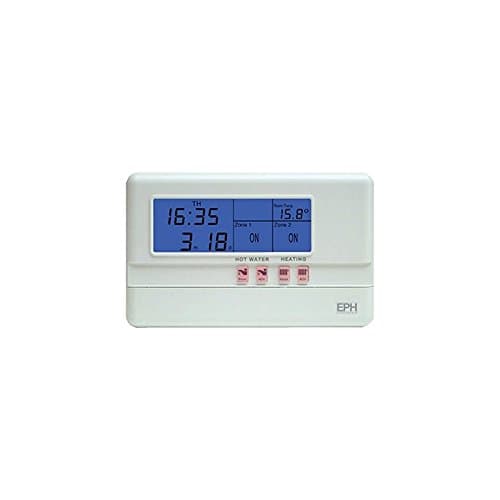 R27HW 2Zone 7Day Digital Time Clock, 2 Zone Heating Programmer Central Heating, 7 Day Electronic Timer, 7 Day Heating Programmer, 7 Day Heating Timer