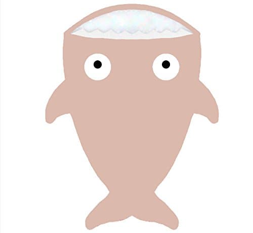 SooCool Shark Bites Baby Sleeping Bag Newborn Sacks Swaddling Blanket Outdoor Stroller Shark-shaped Bunting Bag (Pink)