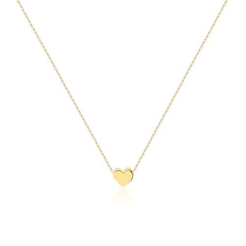 Suecy Gold Tiny Cross Necklace 18K Gold Plated Dainty Faith Heart Moon Dot Star Handmade Necklace for Women