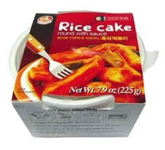 Korean Instant Ddukbokki Samhak Rice Cake Round with Sauce 7.9 Oz (One)