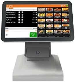 SHREYANS Touch POS Machine with 80mm Thermal Printer & Free Billing Software | Please Contact Our Customer Care for Virutal Demo Before Placing The Order (for Restaurant), White