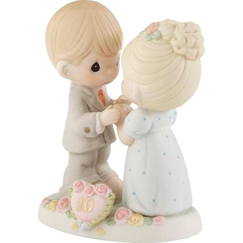 Precious Moments, A Decade Of Dreams Come True - 10th Anniversary, Bisque Porcelain Figurine, 730007
