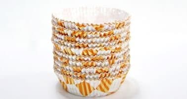 Round Large Greaseless Baking Cup 90mm (Orange)