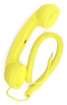Retro POP Cell Phone Hand Set- Neon Yellow