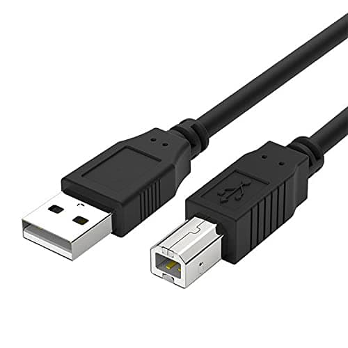 USB B MIDI Cable Compatible With M-Audio Oxygen 25/Keystation 49 MK3/61 MK3/88 MK3/Mini 32 MK3,Native Instruments Maschine Mikro Mk3,Komplete Kontrol M32 A61 Controller Keyboard USB Cable 10 Feet
