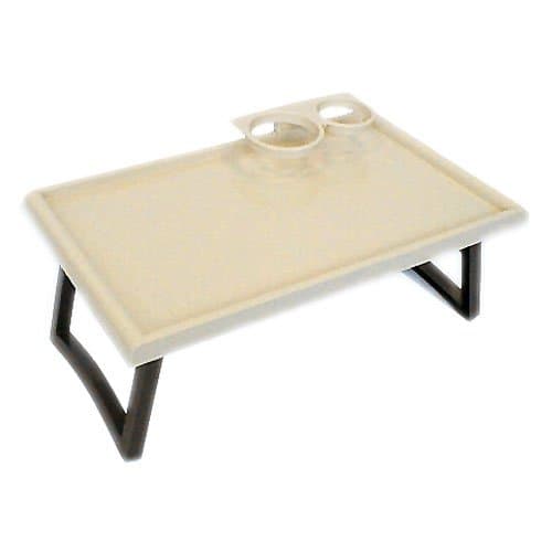 Bed-Tray Table - Plastic - in Beige-Brown