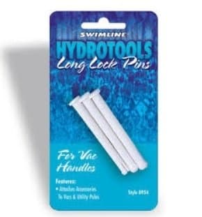 5.5-Inch White Long Lock Pins for Poles and Vacuum Handles For Swimming Pool