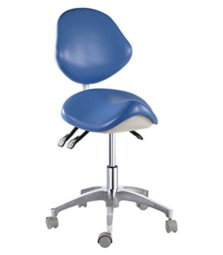 YOHOSO Standard Dental Mobile Chair Saddle Doctor's Stool PU Leather Dentist Chair