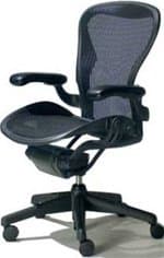 Herman Miller(R) Aeron(R) Chair Highly Adjustable Model with Graphite Frame and Posture Fit