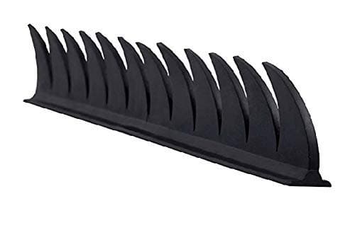 Andride Helmet Accessory Cuttable Rubber Mohawk/Spikes for All Motorcycles Dirt Bike and Normal Helmets (Black)