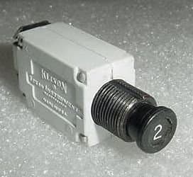 S2899-2, 7277-2-2, Slim 2A Klixon Aircraft Circuit Breaker