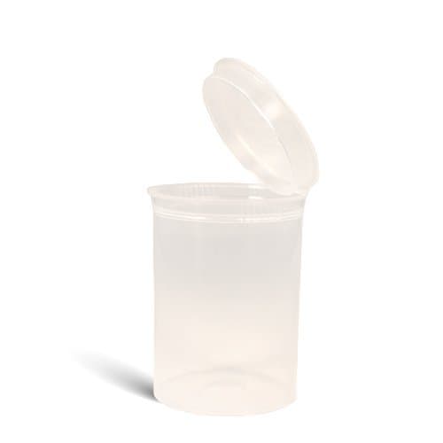 30 Dram Pop Top Bottle Pill Prescription Container Squeeze Open Tubes Doob Rx (150 Count, Clear)