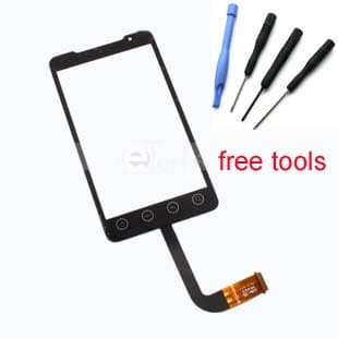 HTC Evo 4G A9292 ~ Black Touch Screen Glass Digitizer Replacement Lens Panel For HTC Evo 4G A9292 + tools