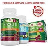 Pure Forskolin Extract + Cleanse Combo for Rapid Fast Acting Weight Loss | Powerful Diet Pill, Appetite Suppressant, Fat Burner | Safe Natural Herbal Formula| NutriGood Labs 100% Refund Guarantee