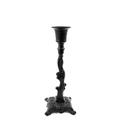 GrehomCandlestick - Black Spiral Antique, Candle holder made of solid brass