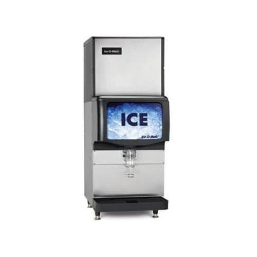 Ice-O-Matic ICE0320FW-IOD150 349 lb 22" Water-Cooled Full Cube Ice Machine w/ Ice Dispenser
