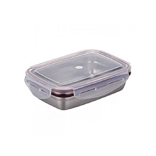 STENLOCK Stainless Steel Rectangle Food Storage Container Lunch Box 560ml