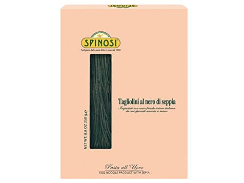 Tagliolini al Nero Seppia (Squid Ink) Egg Pasta by Spinosi (2 Pack)