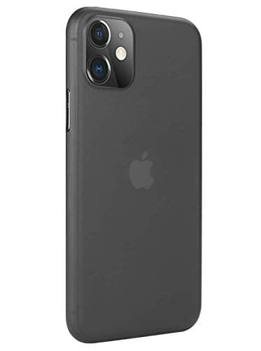 EGOTUDE Ultra Thin Matte Anti Scratch Slim Fit Back Cover Case for iPhone 11 Black (Plastic)