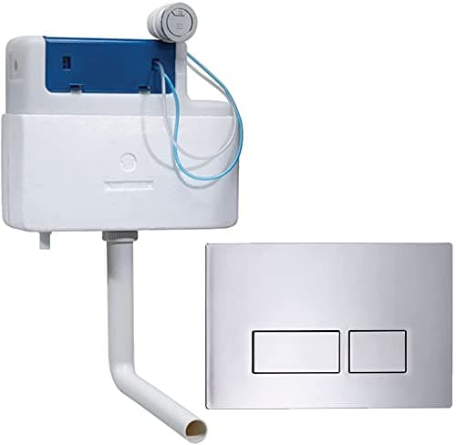 Roper Rhodes Bottom Entry Concealed Cistern With Large Square Chrome Push Button