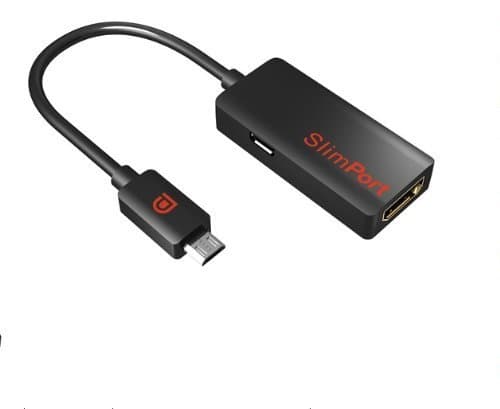 SlimPort Adapter for Amazon Fired HD6 Tablet! MyDP / Micro-USB to HDMI Adapter Connects Any MyDP Enabled Mobile Device and play content to any HDTV or HDMI Enabled device. (Bulk Packaging)