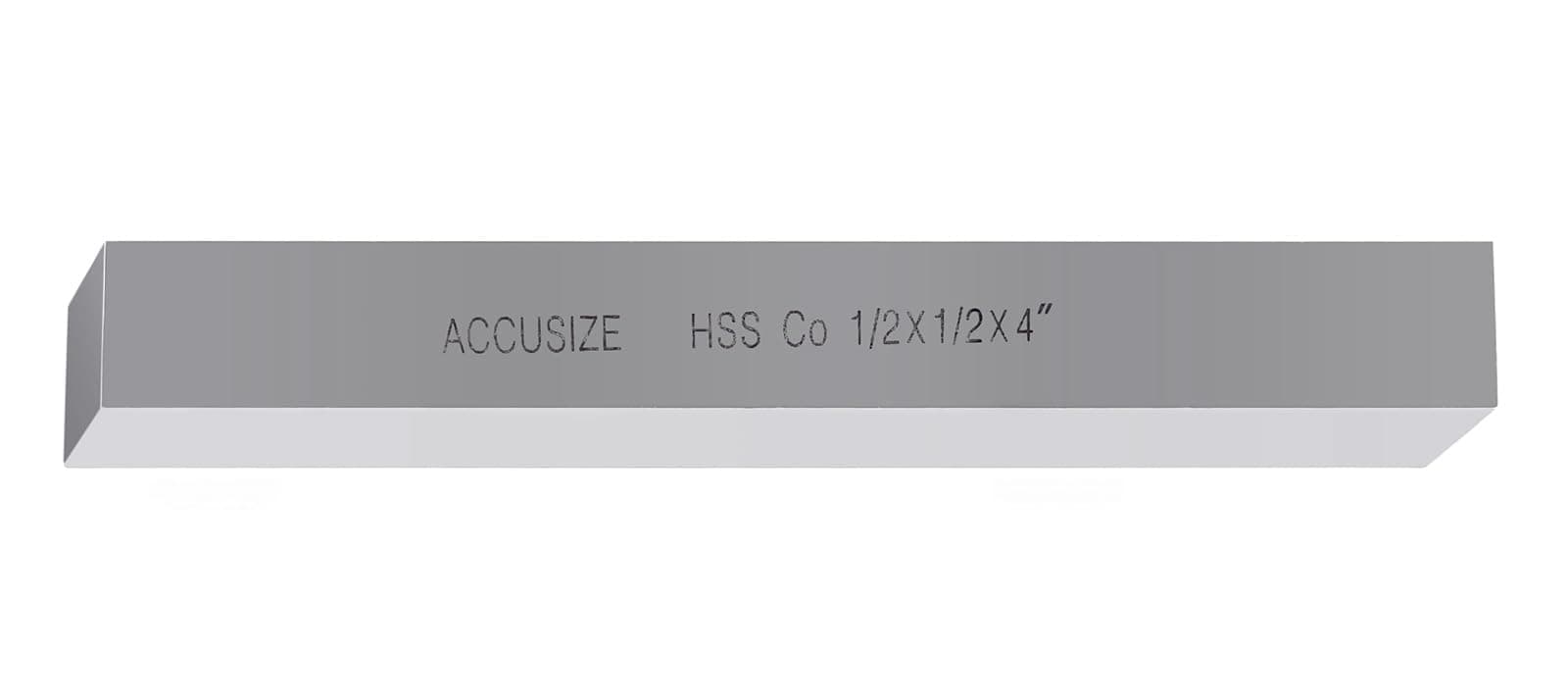 Accusize Industrial Tools 1/2 x 1/2 x 4 in. (Width by Height by Oal) Hss+5% M35 Cobalt Lathe Tool Bit, 5095-0032