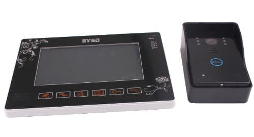 Shanyi 9" Color TFT LCD Wired Video Door Phone Touch Key Doorbell System IR CCTV Camera