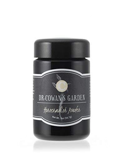 Dr. Cowan's Garden Horseradish Root Vegetable Powder, with organic horseradish; in Miron glass jar. USA grown, 20 Servings