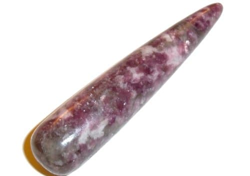 Lepidolite Massage Wand 01 Spiritual Healing Crystals Energy 3.9"