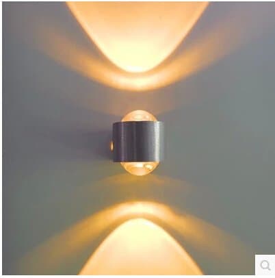 Wasinon 2W Led Aluminum Modern wall sconce up and down wall light 85-265V Warm Ambient Light