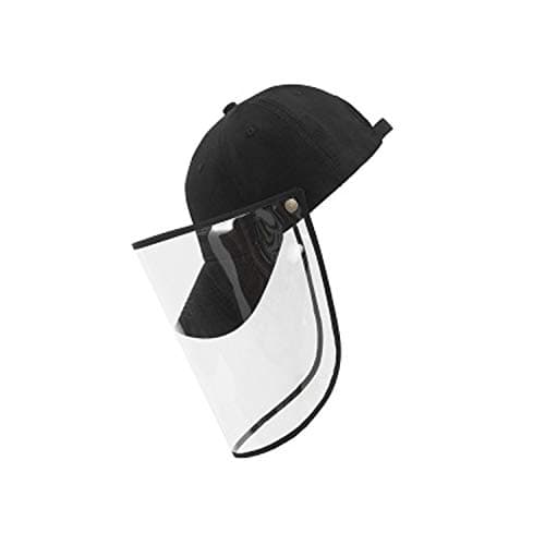 GEANBAYE Safety Full Face Shield Cap Detachable Baseball Cap Anti-Saliva Anti-Spitting Eye Protective Hat Windproof Dustproof [US Stock]
