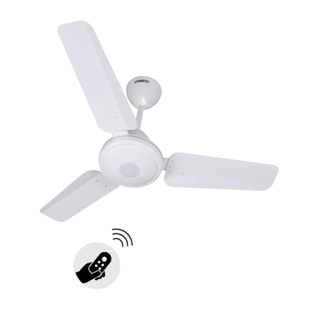 atomberg Efficio 900mm BLDC Ceiling Fan with Remote Control | BEE 5 star Rated Energy Efficient Ceiling Fan | High Air Delivery with LED Indicators | 2+1 Year Warranty (Gloss White)