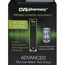 Cvs/pharmacy Advance Glucose Meter Test Strips ~50 Test Strips (Pack of 1)