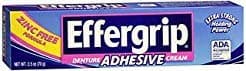 Effergrip Denture Adhesive Cream - 2.4 oz, Pack of 5