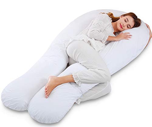 Marine Moon Pregnancy Pillow C Shaped, Pregnancy Body Pillow and Maternity Pillow for Sleeping with Removable Cover