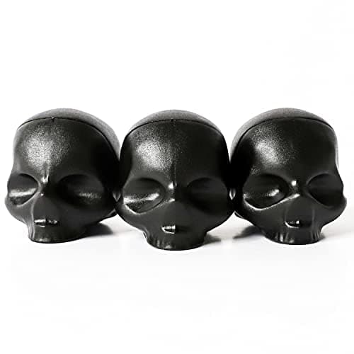 Rebels Refinery Skull Lip Balm Gift Set for Shine-Free Moisturizing, Pack of 3 - Mint, Vanilla & Passion Fruit