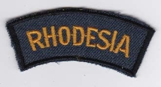 PATCHMANIA RhAF Patch Rhodesian Air Force Rhodesia Title Badge Blue 3 70 70mm 25mm THERMOADHESIVE Embroidered Patches Patch