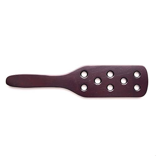 Klondike Wooden Paddle with holes Mahogany Finish