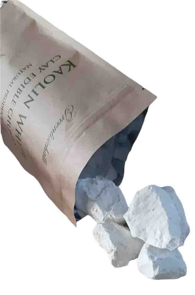 Kaolin Edible Clay (1 Lb/450 gr.) Chunks (lump) Natural for Eating (Food)