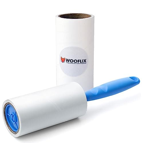 Lint Remover for Clothes | Sticky Pet Hair Remover Lint Roller | Reusable and Portable Roller | Effectively Removes Lint, Hair, Dust & Pet Hair (2 Refills 120 Sheets)