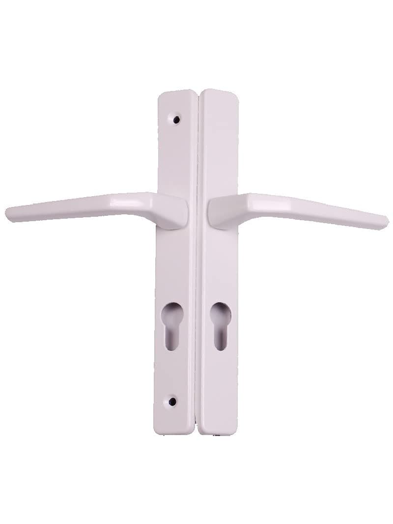 White Upvc Door Handle 200mm 199mm Screw Fix 70mm PZ
