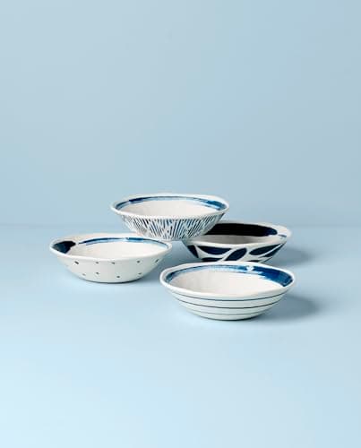 Lenox Blue Bay Melamine All-Purpose Bowls, Set of 4, 4.19, Multi