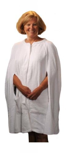 Granny Jo Products Women's Adaptive Bath Cape Small/Medium White