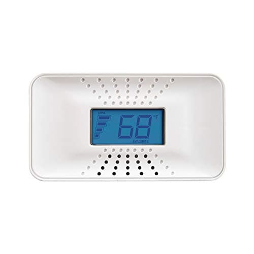 FIRST ALERT CO710 Carbon Monoxide Alarm with 10-Year Battery and Digital Temperature Display, 120 V, White, Pack of 1